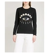 Kenzo Eye Print Black Cotton Sweatshirt