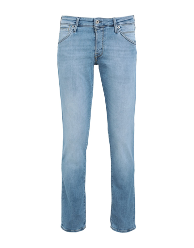 Jack & Jones Man Jeans Blue Size 33w-34l Cotton, Polyester, Elastane