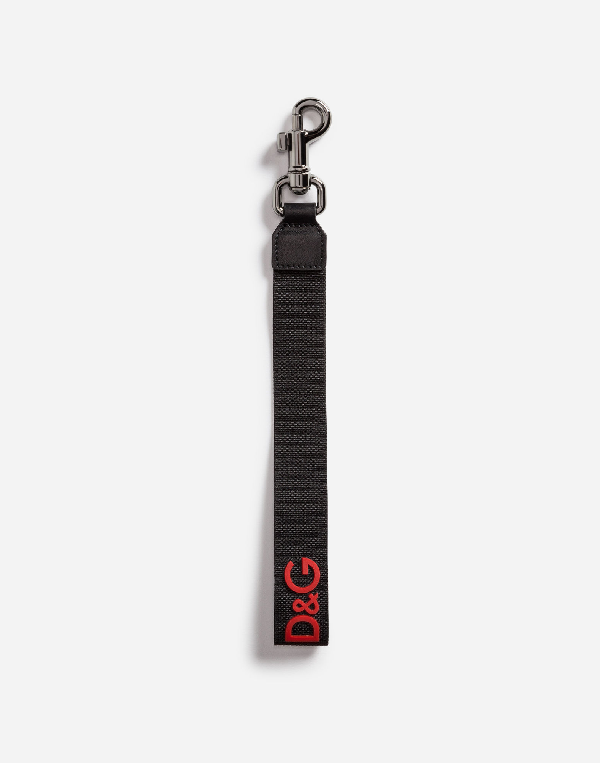 Dolce & Gabbana Band Key Ring With Logo In Black | ModeSens
