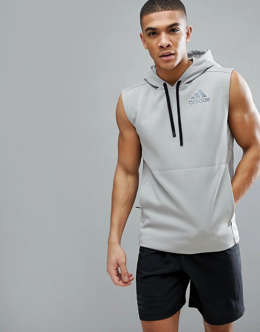 adidas sleeveless hoodie