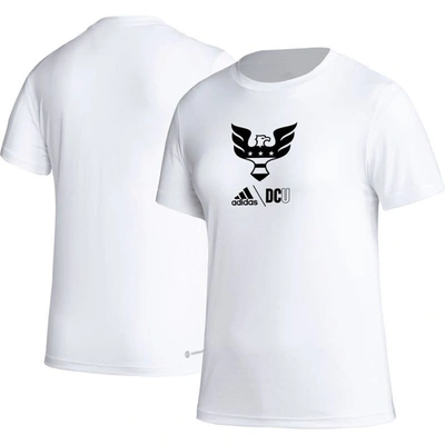 Adidas Originals Adidas White D.c. United Aeroready Club Icon T-shirt