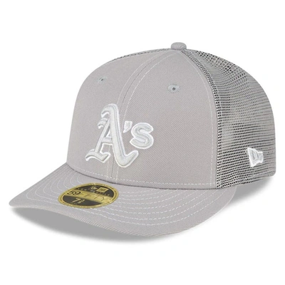 New Era Gray Oakland Athletics 2023 On-field Batting Practice Low Profile 59fifty Fitted Hat