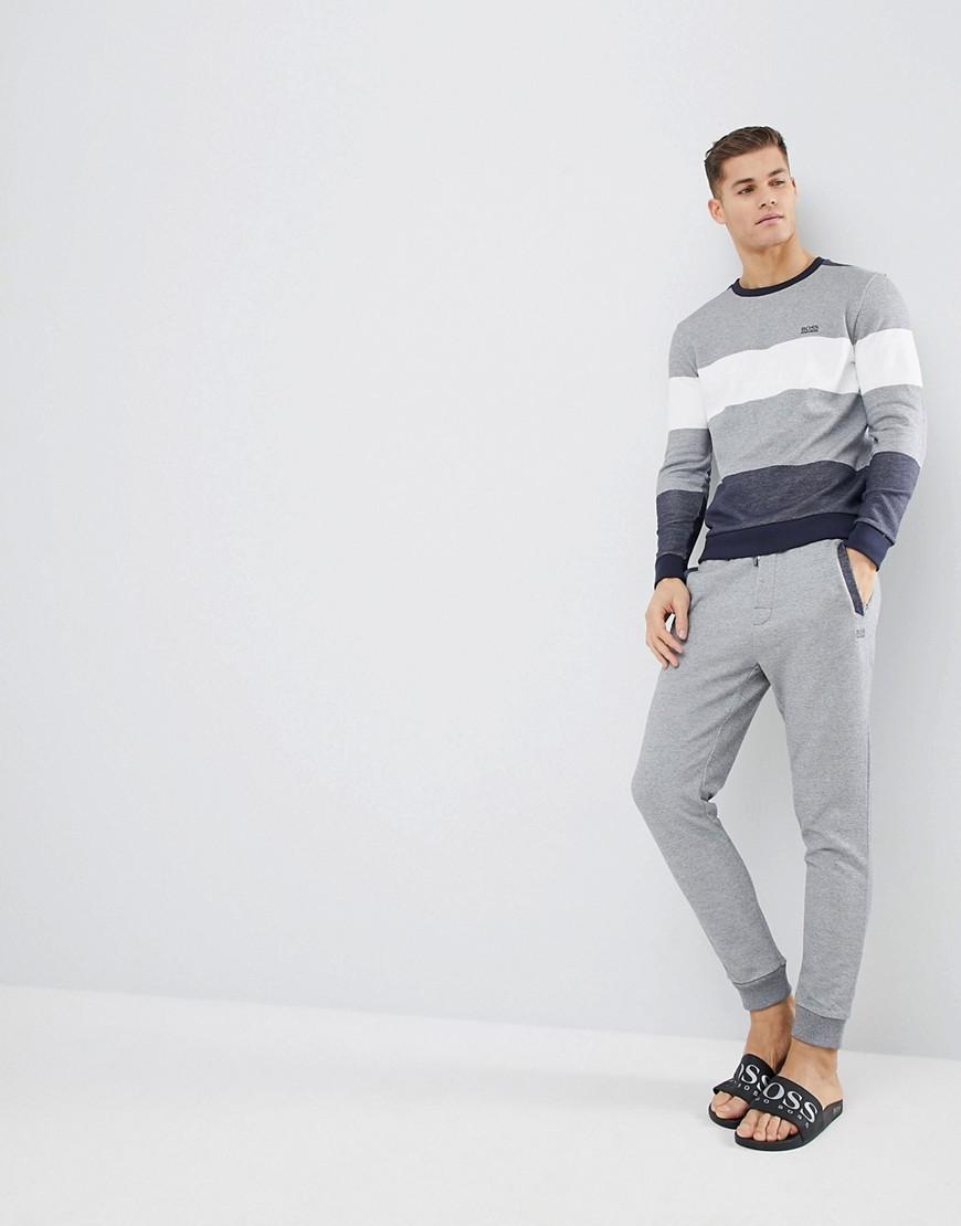 Hugo Boss Nautical Bodywear Cuffed Joggers - Gray | ModeSens