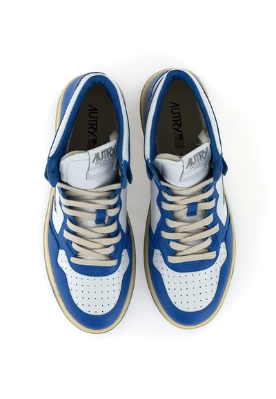 Autry Aumm Wb15 Leather Sneakers In Blue