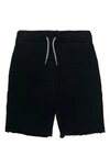 Appaman Kids' Stripe Drawstring Camp Shorts In Black