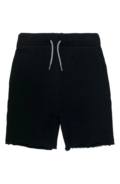 Appaman Kids' Stripe Drawstring Camp Shorts In Black