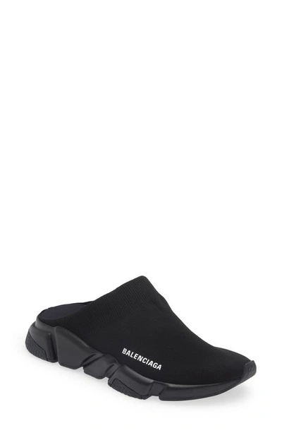 Balenciaga Speed Mule Sneakers  - Black
