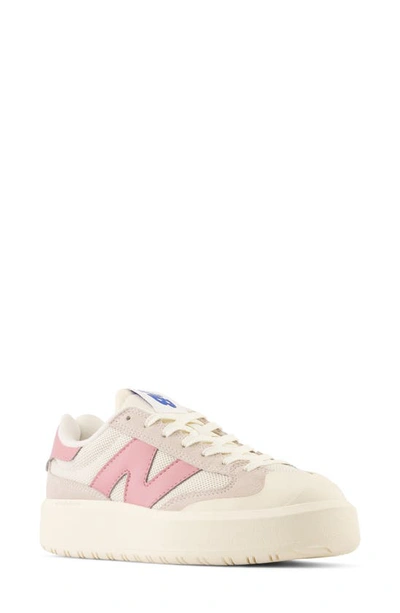New Balance Gender Inclusive Ct302 Tennis Sneaker In Sea Salt/ Hazy Rose