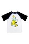 Appaman Kids' Little Boy's & Boy's Lemonade Rashguard Swim T-shirt In Black