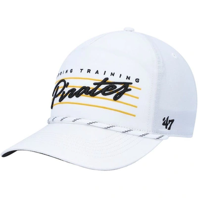 47 '  White Pittsburgh Pirates Downburst Hitch Snapback Hat