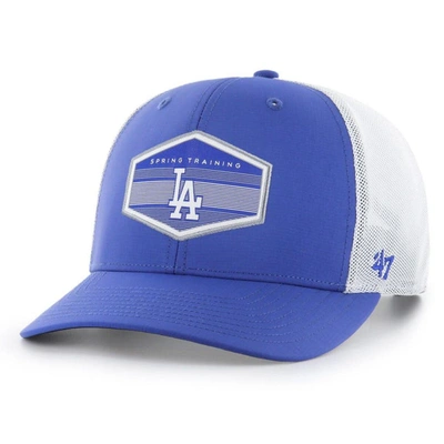 47 ' Royal/white Los Angeles Dodgers Spring Training Burgess Trucker Adjustable Hat