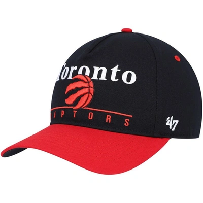47 ' Black/red Toronto Raptors Super Hitch Adjustable Hat