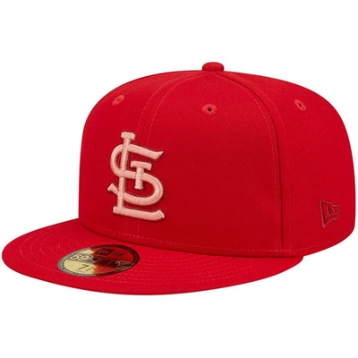 New Era Red St. Louis Cardinals Monochrome Camo 59fifty Fitted Hat