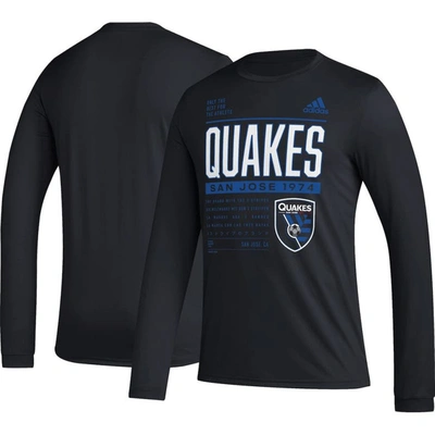 Adidas Originals Adidas Black San Jose Earthquakes Club Dna Long Sleeve T-shirt