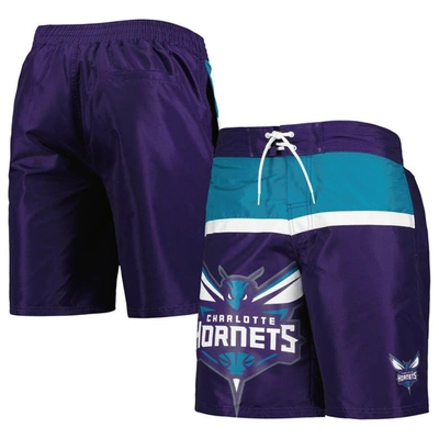 G-iii Sports By Carl Banks Purple Charlotte Hornets Sea Wind Swim Trunks