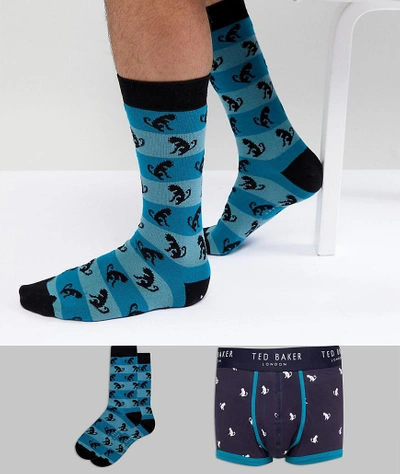 Ted Baker Trunks & Socks Gift Box - Multi