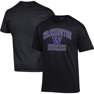 Champion Black Washington Huskies High Motor T-shirt