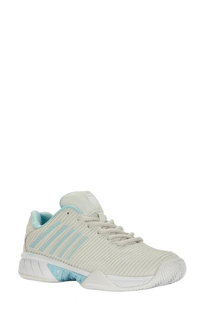 K-swiss Hypercourt Express 2 Tennis Shoe In Grey/white/blue Glow