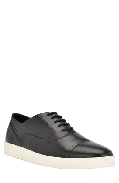 Calvin Klein Men's Elijah Cap Toe Oxford Sneakers In Black