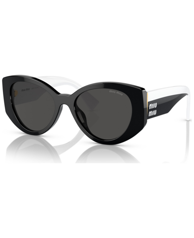 Miu Miu Women's Sunglasses, Mu 04ws 53 In Black