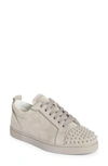 Christian Louboutin Louis Junior Spikes Sneaker In White