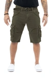 X-ray Belted Bermuda Cargo Shorts In Olive