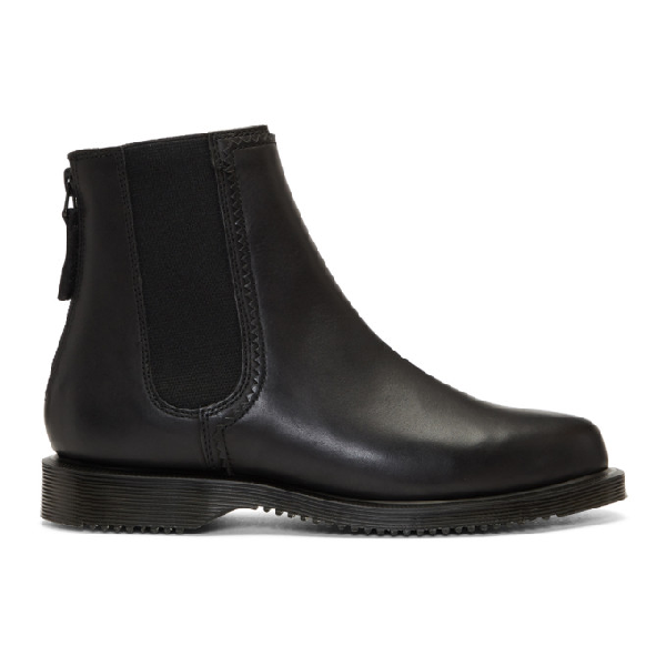 dr martens zillow refine chelsea boot in black leather