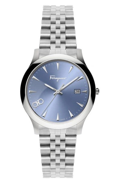 Ferragamo Sunray Stainless Steel Bracelet Watch, 33mm