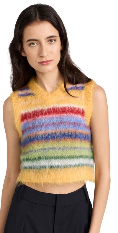 Marni V-neck Jumper In Multicolour