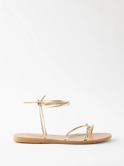 Ancient Greek Sandals Treli Sandals In Silver Tone