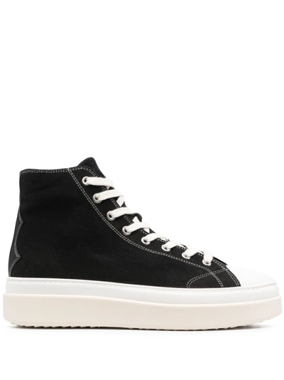 Marant Lace-up Hi-top Sneakers In Black