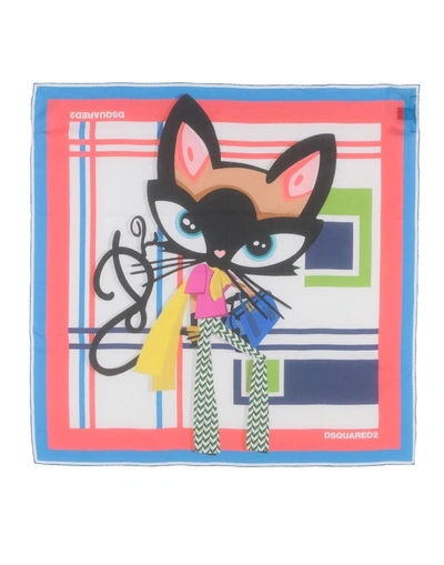 Dsquared2 Square Scarf In Azure