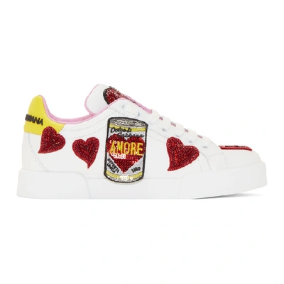 Dolce & Gabbana Dolce And Gabbana White Amore Energy Trainers