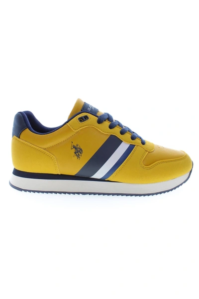 U.s. Polo Assn . Yellow Polyester Men's Sneaker
