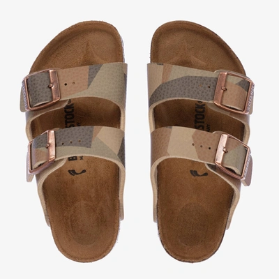 Birkenstock Brown Camouflage Buckled Sandals