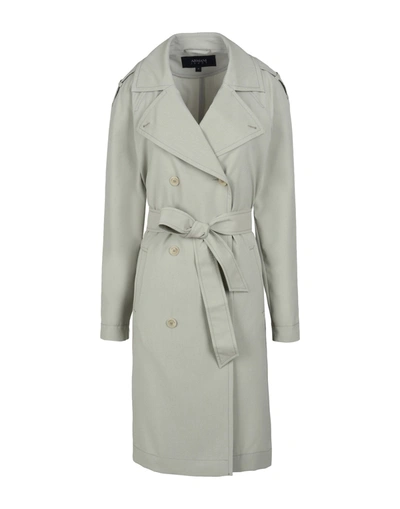 Armani Jeans Overcoats In Light Grey