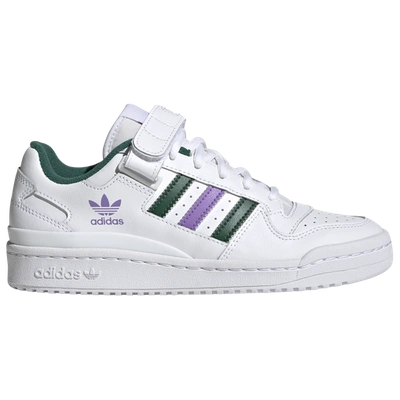 Adidas Originals Womens  Forum Low In Ftwr White/violet Fusion/violet Fusion
