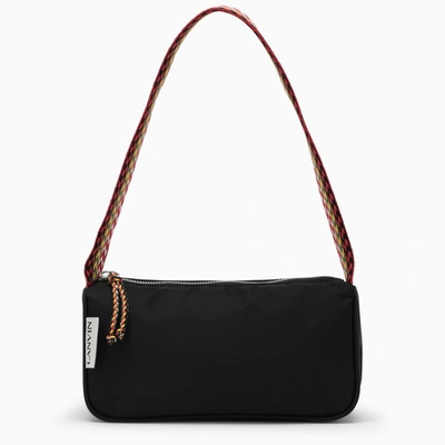 Lanvin Black Mini Bag With Multicoloured Handle