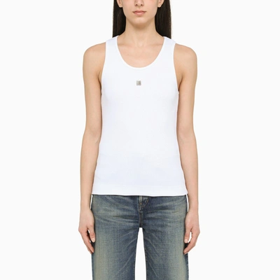 Givenchy White Tank Top With Sequins