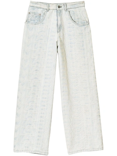 Marc Jacobs Jeans Mit Monogrammmuster In Azure