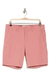 Tailor Vintage Performance Stretch Cotton Shorts In Nantucket Red