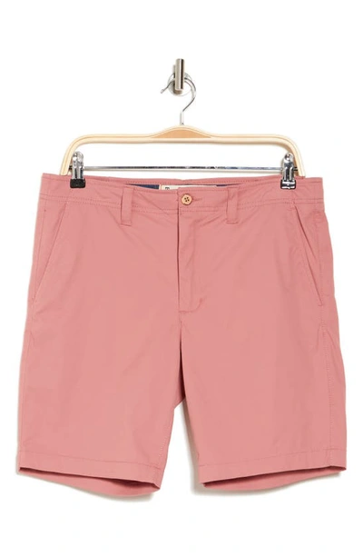 Tailor Vintage Performance Stretch Cotton Shorts In Nantucket Red