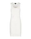 Armani Jeans Short Dress In Ivory