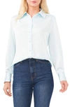 Vince Camuto Long Sleeve Button Front Shirt In Sea Breeze