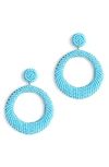 Deepa Gurnani Asta Circle Earrings In Blue