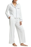 Polo Ralph Lauren Women's Essentials Madison Audrey 2-piece Cotton-blend Pajama Set In White Cloud