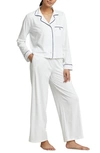 Polo Ralph Lauren Women's Essentials Madison Audrey 2-piece Cotton-blend Pajama Set In White