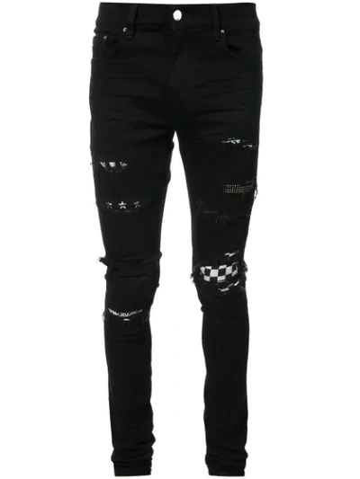 Amiri Patch Black Denim Jeans