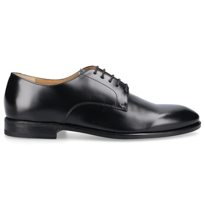 Henderson Business Shoes Derby 73202 Calfskin In Black