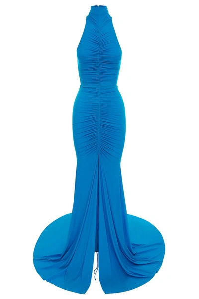 Alex Perry Lorne Gown In Blue